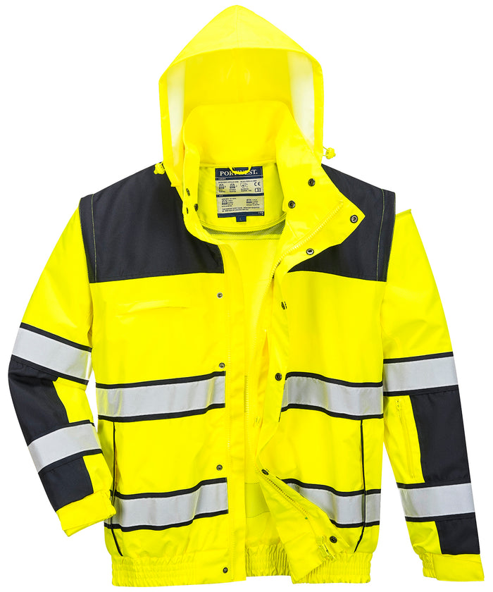 C466 Hi-Vis Classic Bomber Jacket (C466)