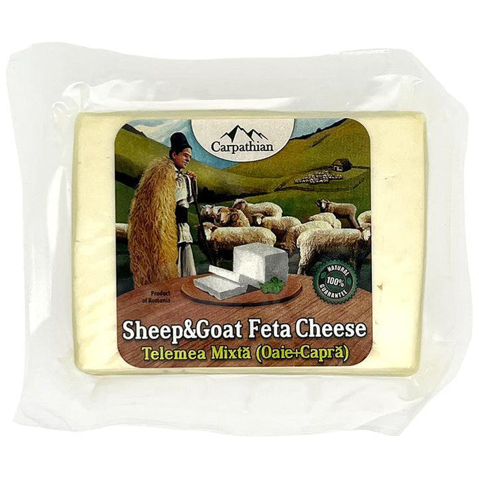 Carpathian Telemea GOAT & SHEEP  Feta Cheese 375g (Carpathian) - MezeHub