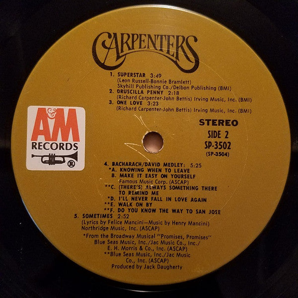 Carpenters - Carpenters (LP) [US] 1st