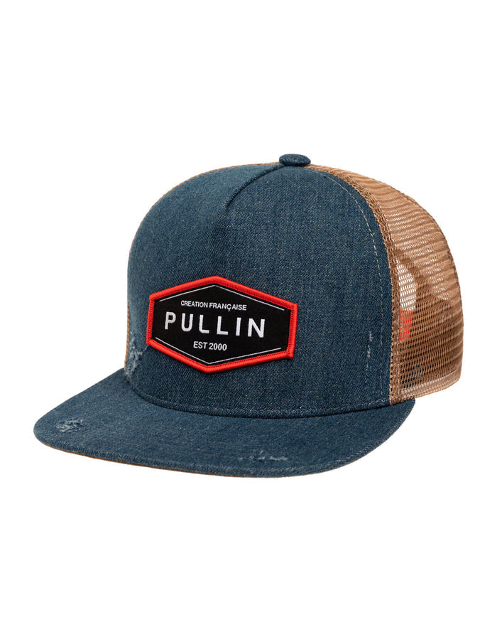 casquette trucker used PULLIN en polyester