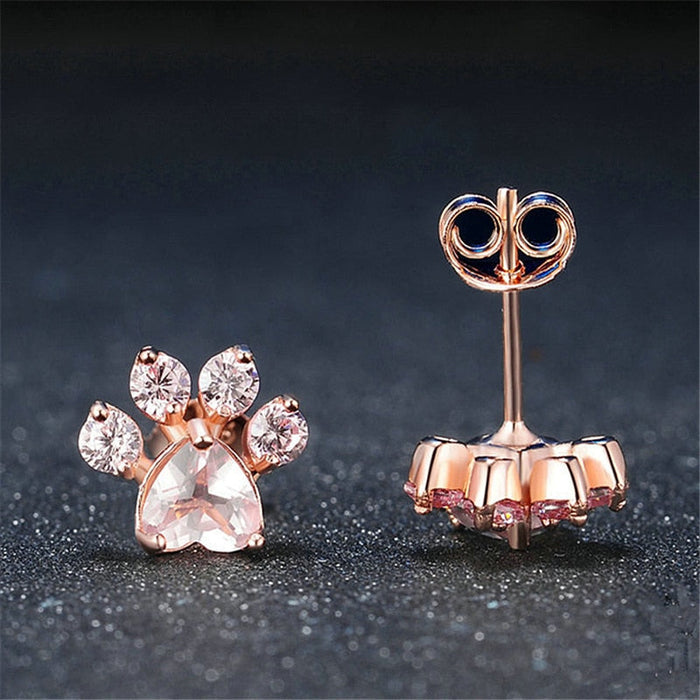 Cat Paw Stud Earrings