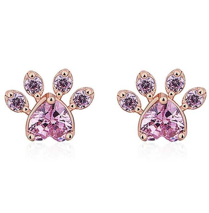 Cat Paw Stud Earrings