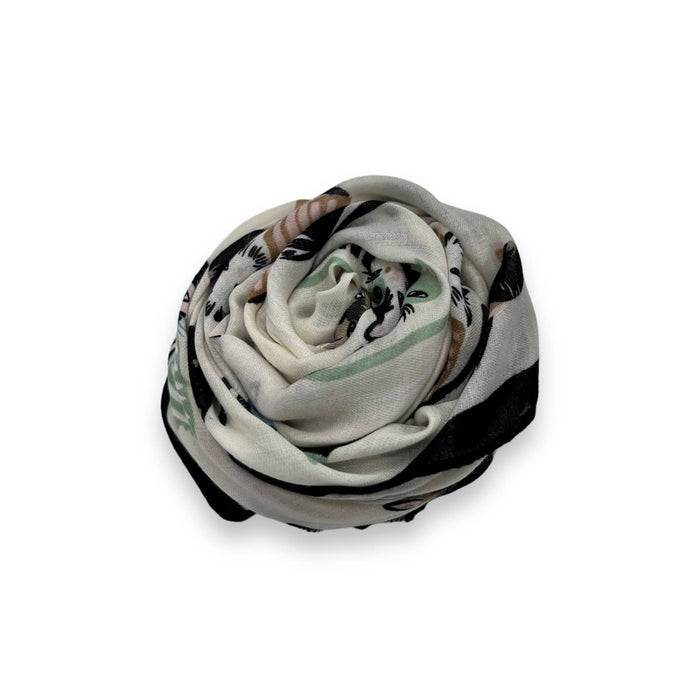 Cats wearing hats print scarf
