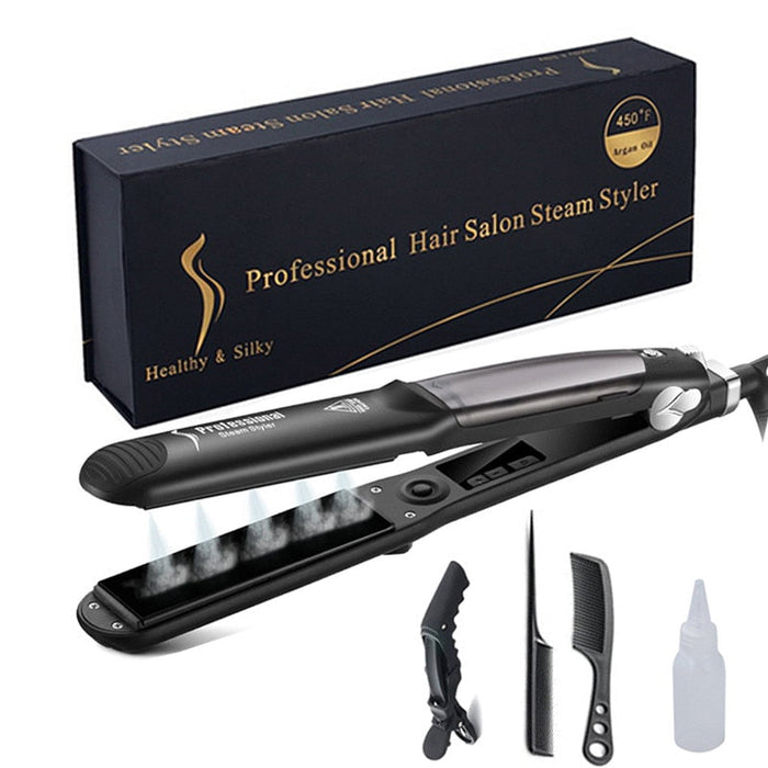 Ceramic Hair Steam Straightener