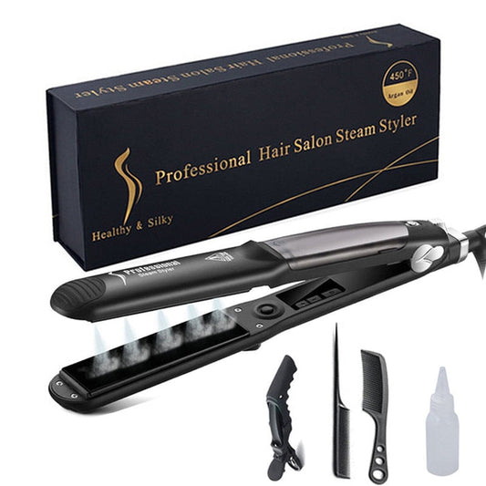 Ceramic Hair Steam Straightener