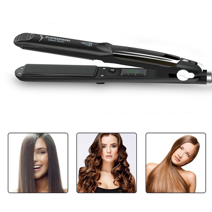 Ceramic Hair Steam Straightener