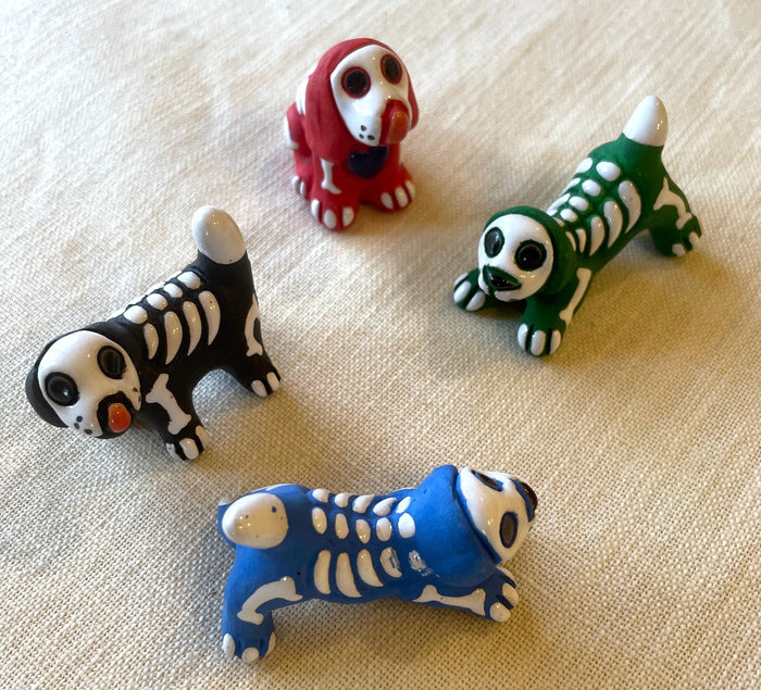Ceramic Skelly Puppy - Small