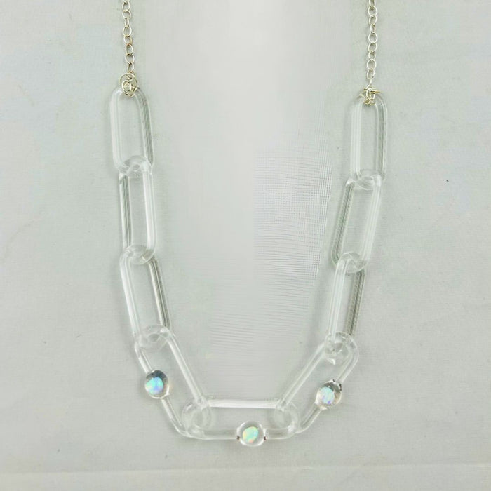 Chain Necklace - Triple Opal