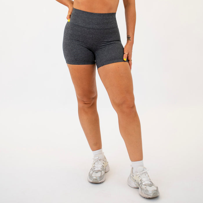 Magnet Black No Front Seam High Rise Spandex Shorts