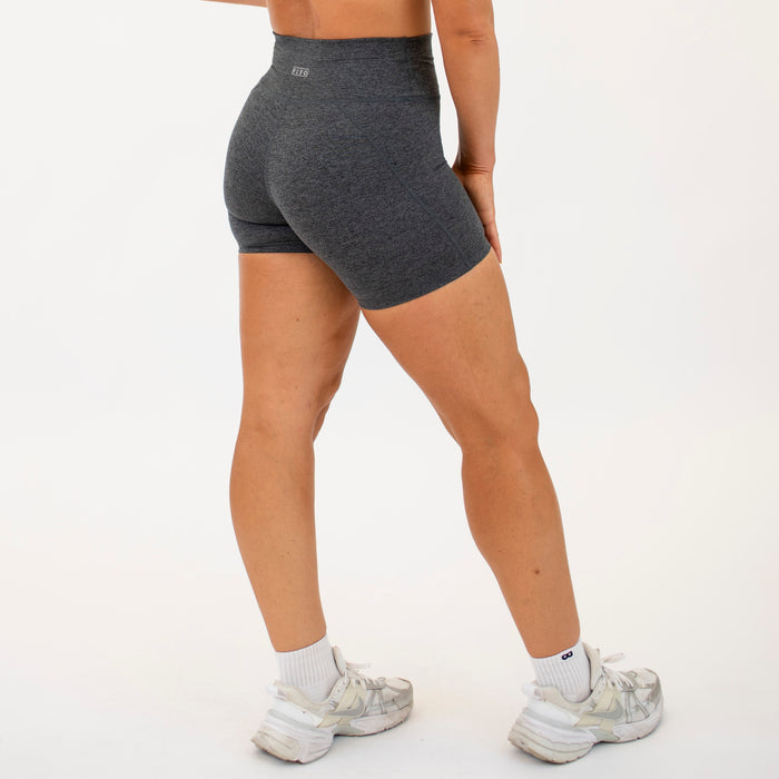 Magnet Black No Front Seam High Rise Spandex Shorts