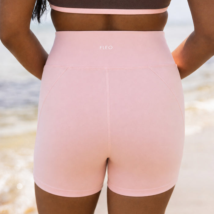Strawberry Cream Charge Short 5" - No Front Seam - Higher Rise by FLEO - 4
