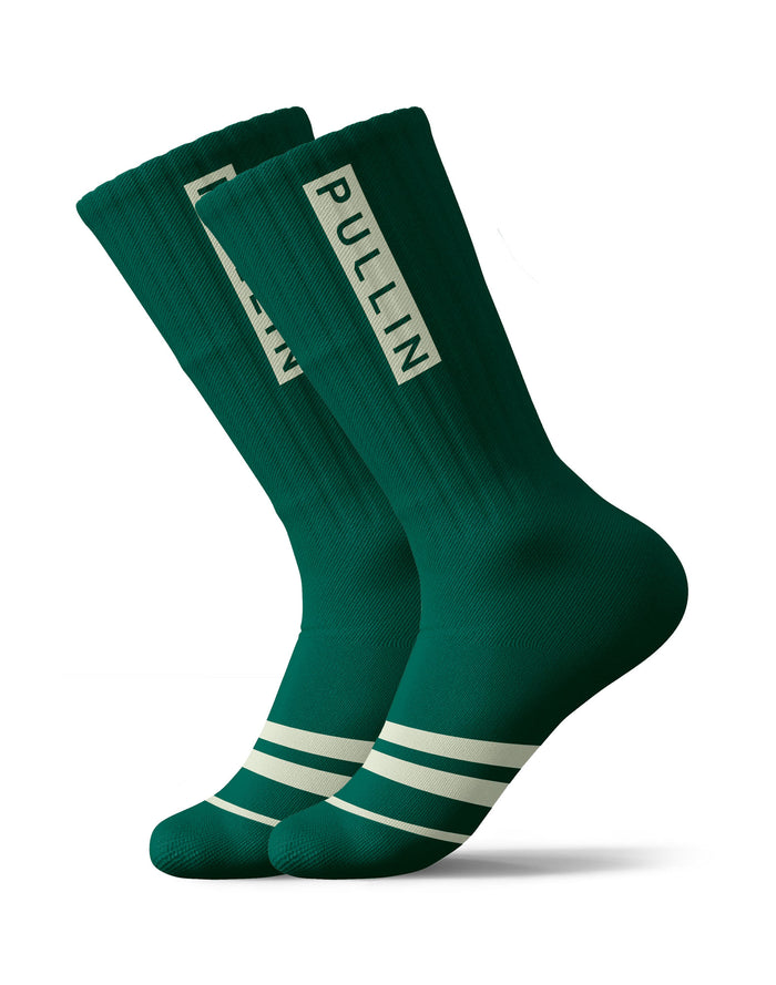 chaussettes darkgreen PULLIN
