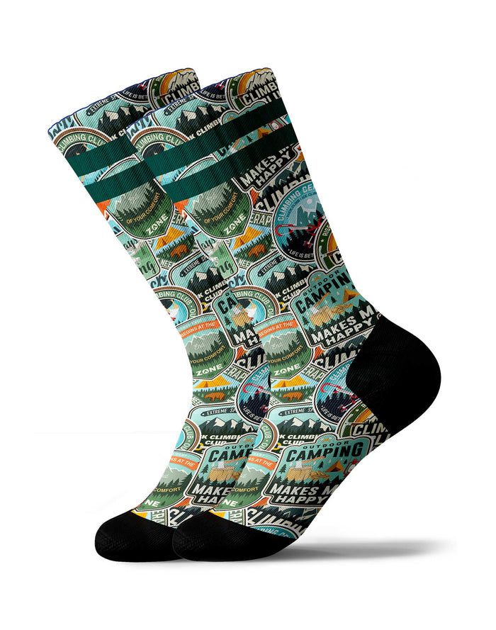 chaussettes sublimées climbing PULLIN