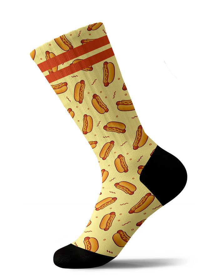 chaussettes sublimées hotdoggos PULLIN
