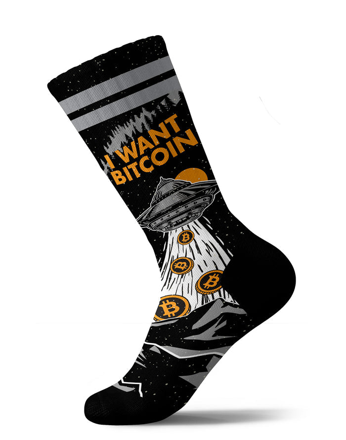 chaussettes sublimées iwantbitcoin PULLIN
