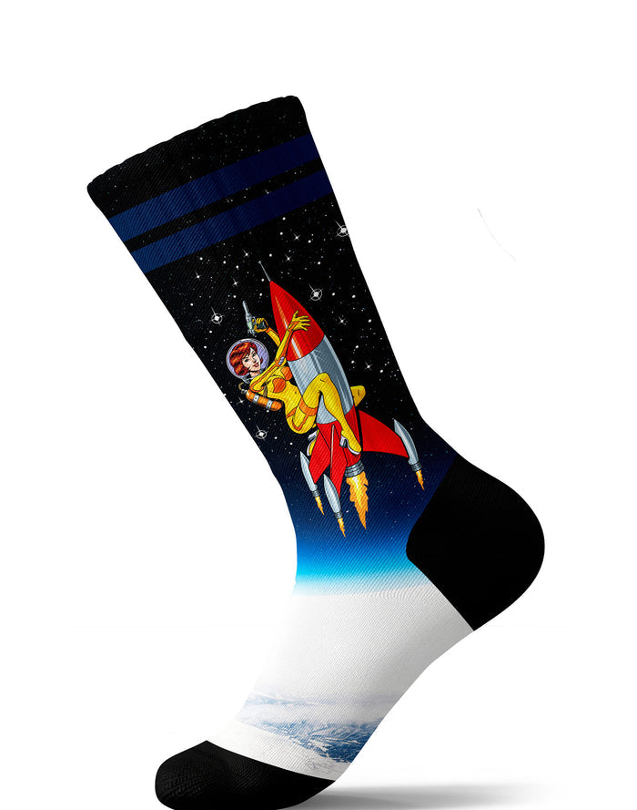 chaussettes sublimées spacegirl PULLIN