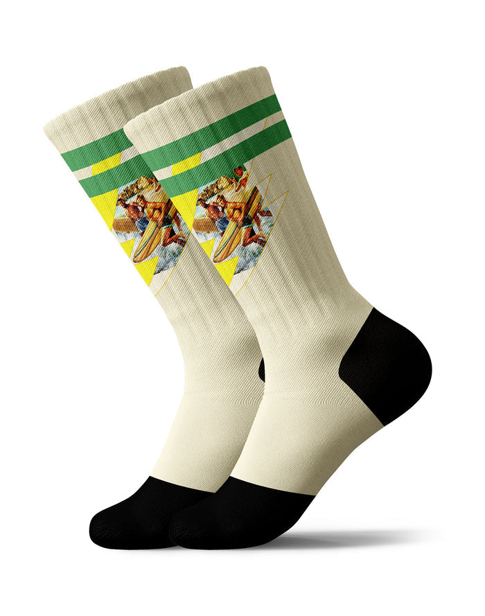 chaussettes sublimées surfercow PULLIN