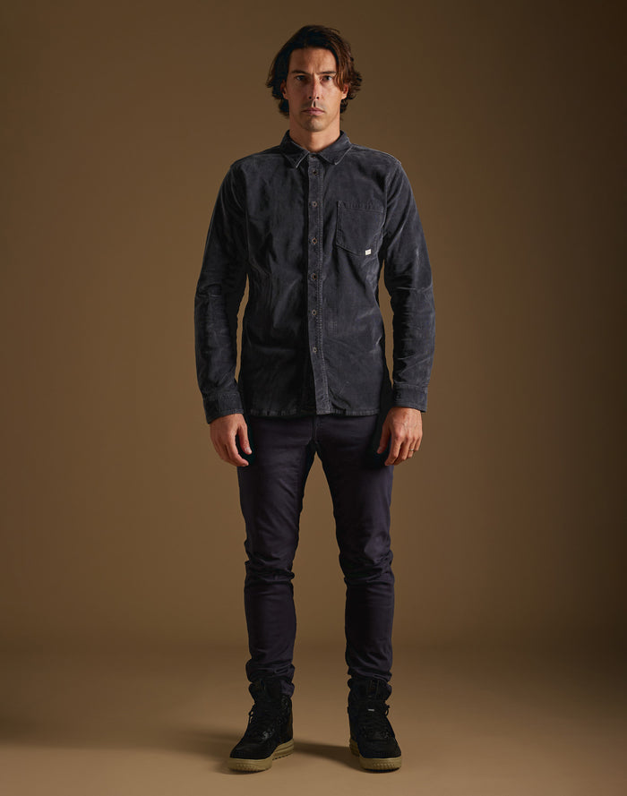 chemise velours abyss PULLIN en coton