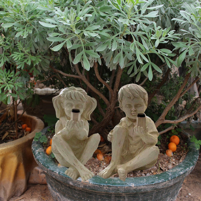 Children with Solar Flares Garden Statues