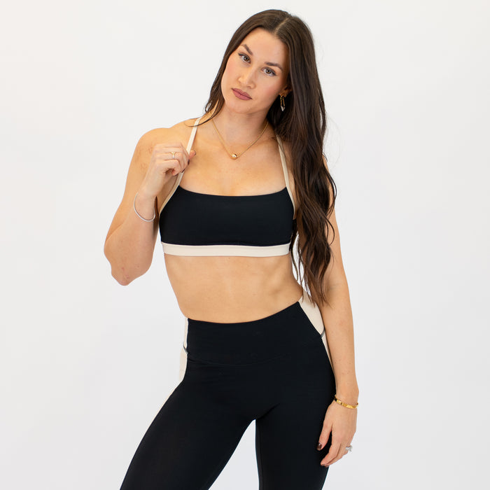 Black + Wood Ash Chloe Sports Bra - Light Support by FLEO - 1