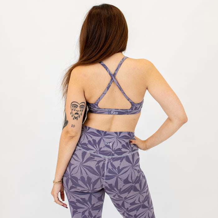 Floral Swirl Chloe Sports Bra - Light Support by FLEO - 2