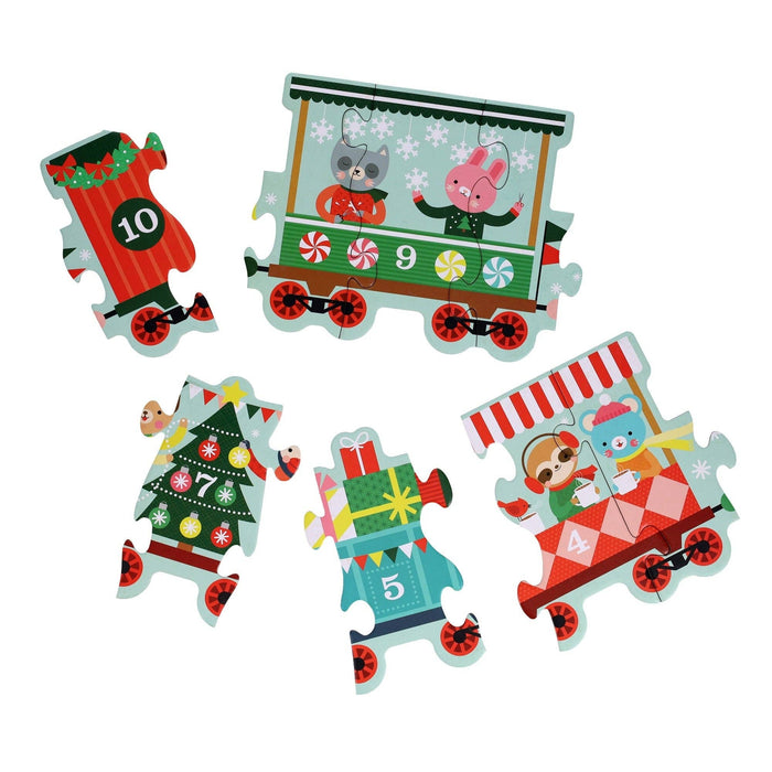 Christmas Train Shaped Floor Puzzle