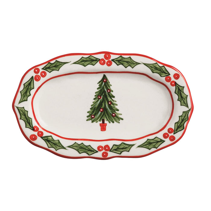 Christmas Tree Holly Everything Plate