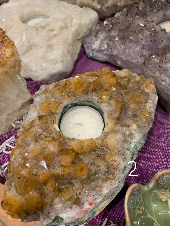 Citrine Candle Holder