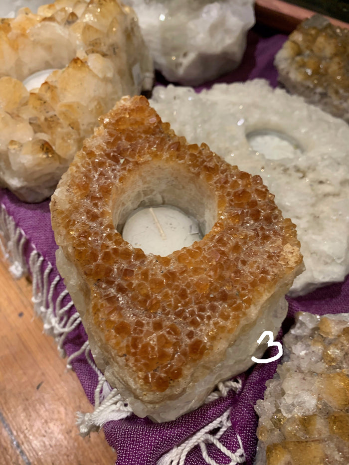 Citrine Candle Holder