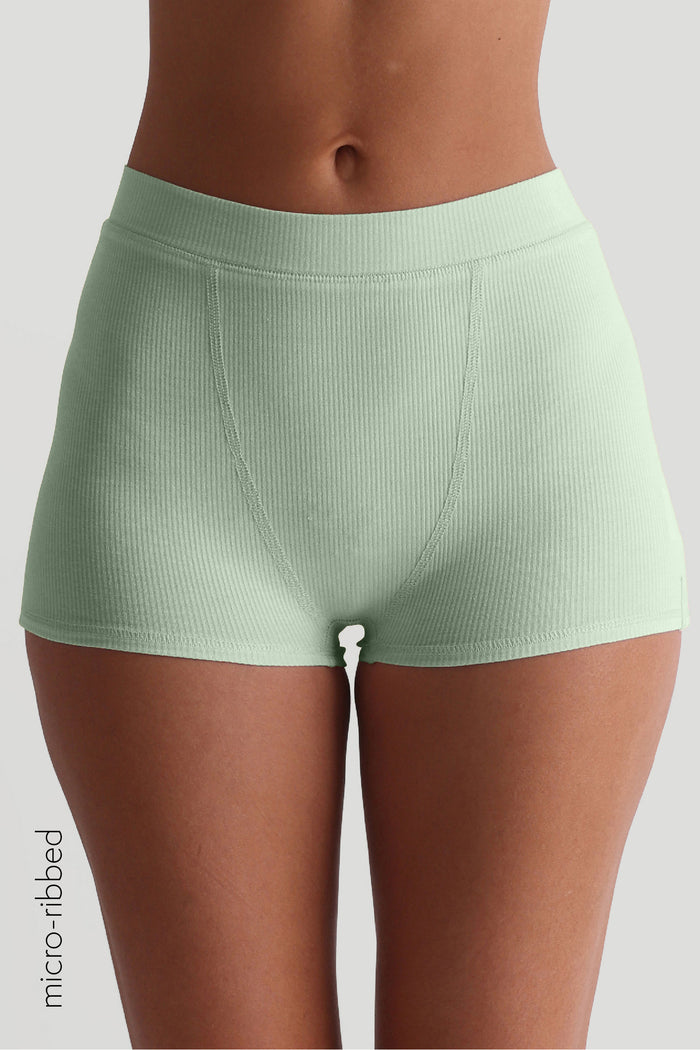 Classic Micro-Ribbed Boxer - Mint