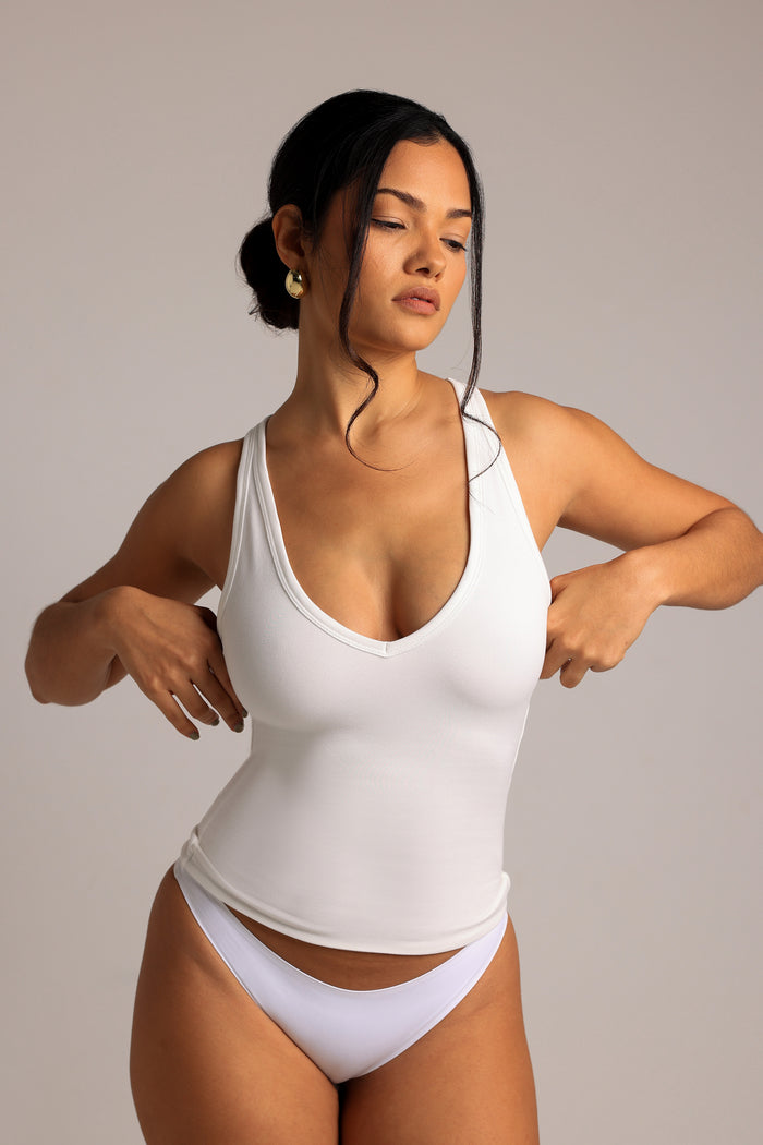 Classic Plunge Tank - White