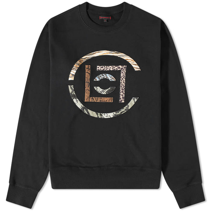 CLOT LOGO FABRIC PATCH SWEATSHIRT - BLACK