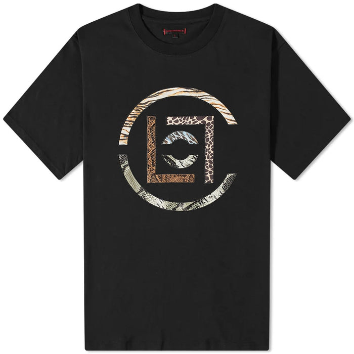 CLOT LOGO FABRIC PATCH TEE - BLACK