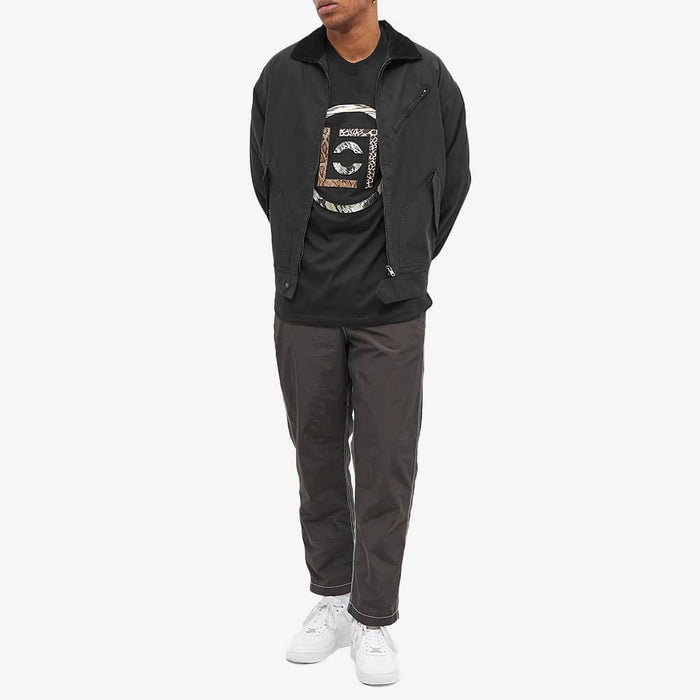 CLOT LOGO FABRIC PATCH TEE - BLACK