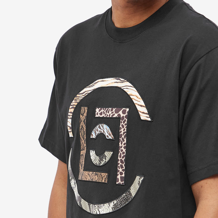 CLOT LOGO FABRIC PATCH TEE - BLACK