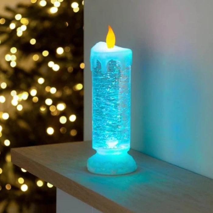 Color Changing LED Water Candle with Glitter