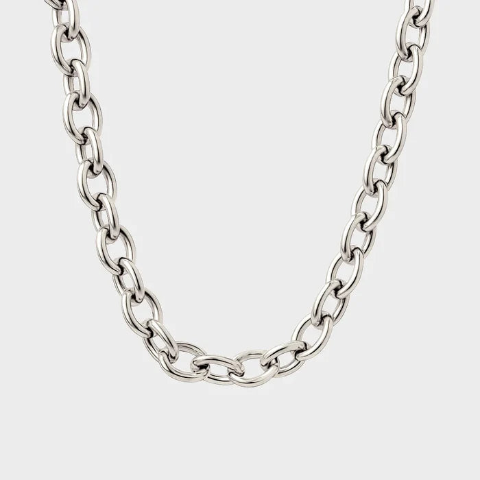Coluri Charm Necklace Thick Silver Chain