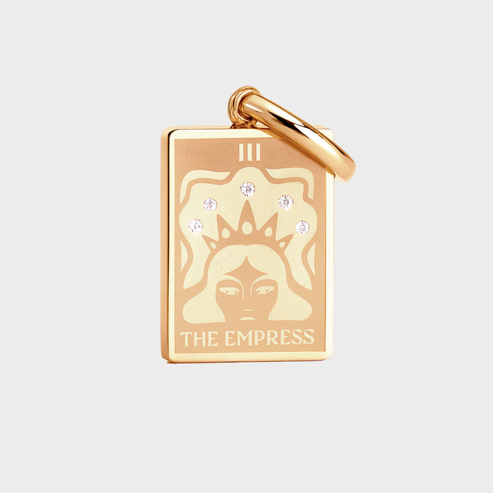 Coluri The Empress Tarot Charm Gold