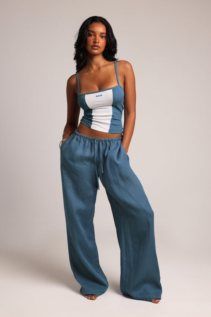 Contrast Cami - Azul