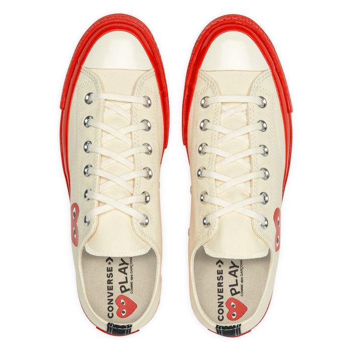 CONVERSE X COMME DES GARCONS PLAY Red Sole Chuck 70 Low Top AZ-K123-001-2