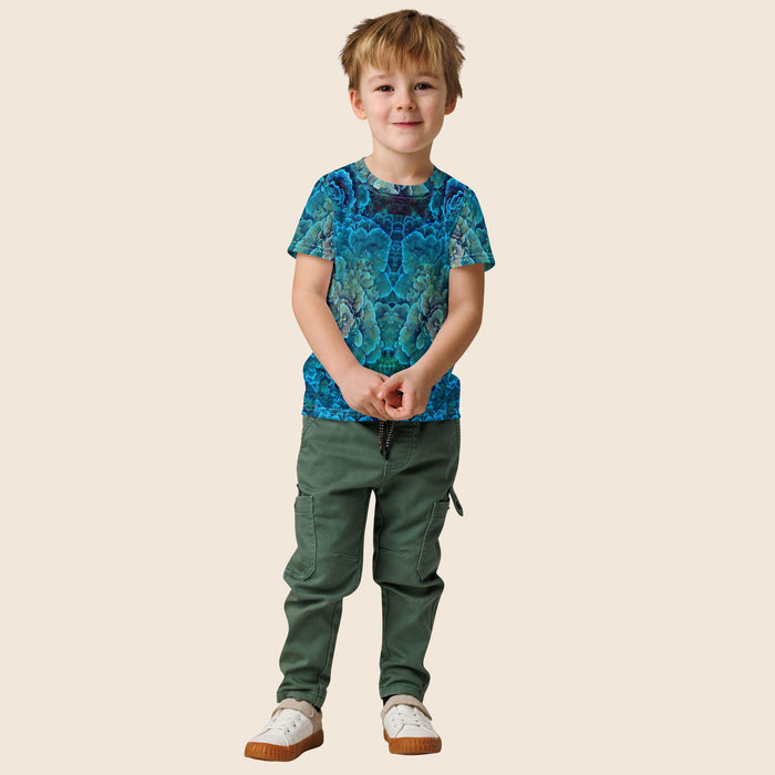 Coral Reef Print Kids Cotton T-Shirt | All-Over Print