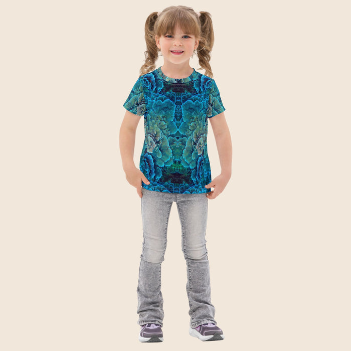 Coral Reef Print Kids Cotton T-Shirt | All-Over Print