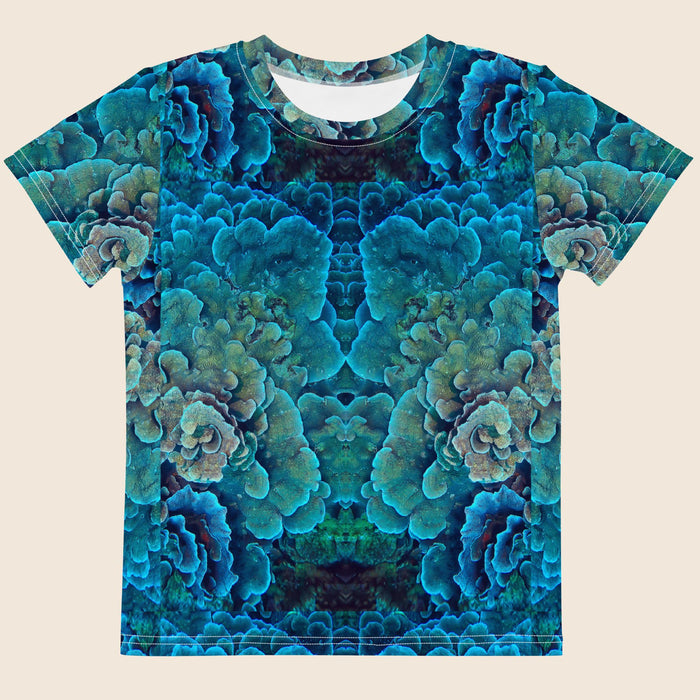 Coral Reef Print Kids Cotton T-Shirt | All-Over Print