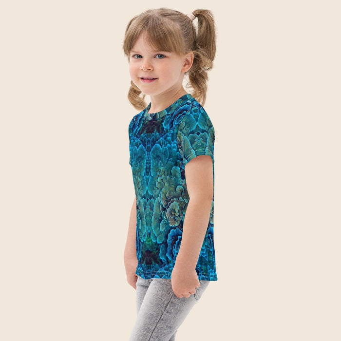 Coral Reef Print Kids Cotton T-Shirt | All-Over Print