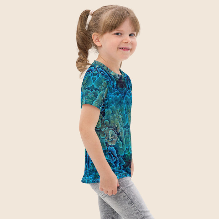 Coral Reef Print Kids Cotton T-Shirt | All-Over Print