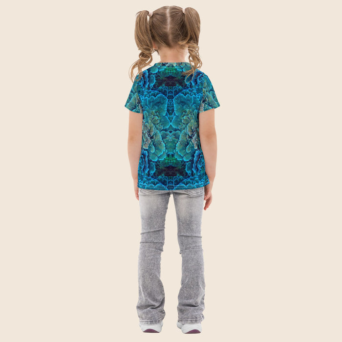Coral Reef Print Kids Cotton T-Shirt | All-Over Print