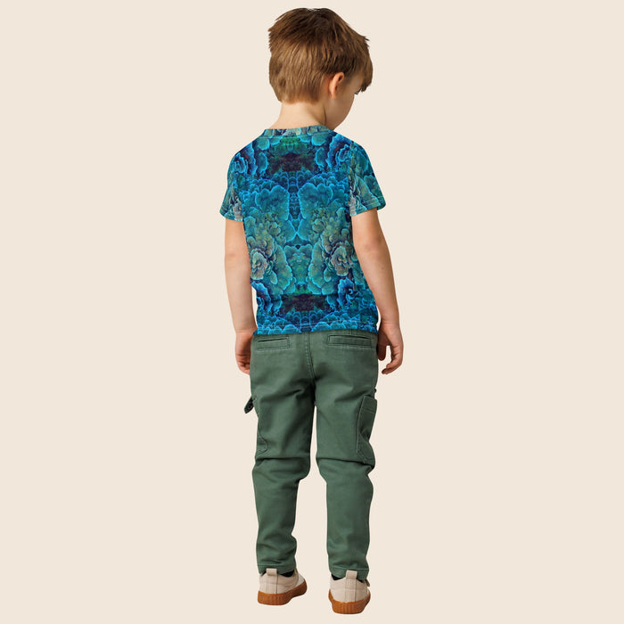 Coral Reef Print Kids Cotton T-Shirt | All-Over Print