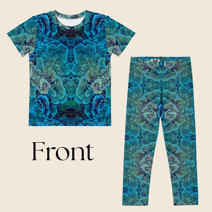 Coral Reef Print Kids Matching Set | Leggings + T-Shirt | All-Over Print