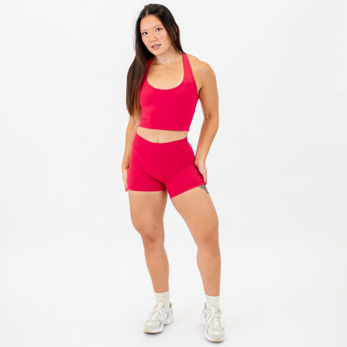 Jazzy Core T Back Crop Tank - Fitted