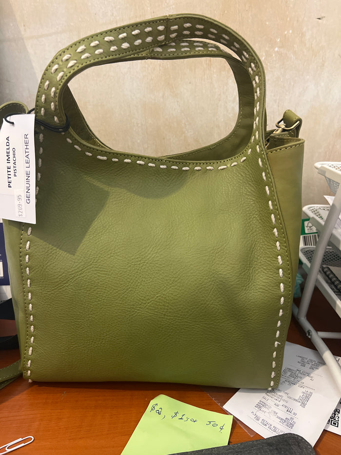 Cosgrove and Co Genuine Leather handbag pistachio